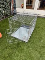 Hondenbench – ijzerkleurig – 110x68x74 cm, Dieren en Toebehoren, Hondenhokken, Ophalen, Gebruikt, 65 tot 100 cm, Hondenhok