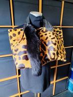 Fab leren pantertas, Verzenden, Zo goed als nieuw, Bruin, Handtas
