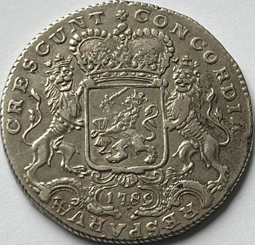 Gelderland zeldzame zilveren rijder 1789 mooi stuk!, Postzegels en Munten, Munten | Nederland, Losse munt, Overige waardes, Vóór koninkrijk
