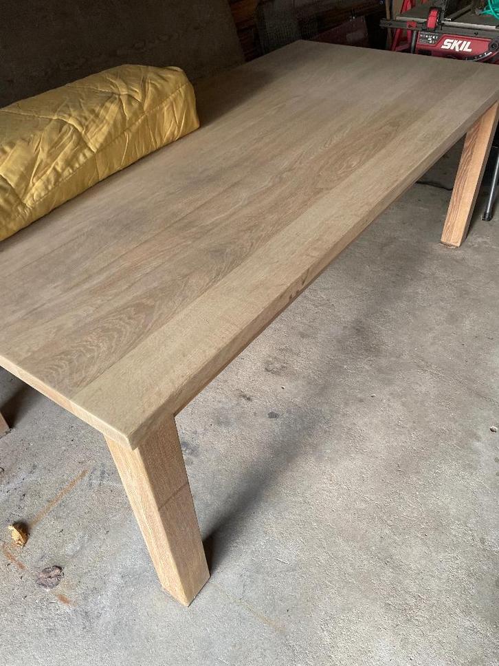 Eettafel en salontafels, Huis en Inrichting, Tafels | Eettafels, Zo goed als nieuw, 50 tot 100 cm, 200 cm of meer, Vijf personen of meer