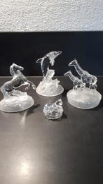 4 Fraaie loodkristallen beeldjes van Cristal d’Arques Paris, Verzenden, Zo goed als nieuw, Dier