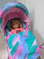 Retro poppenwagen incl pop, Kinderen en Baby's, Speelgoed | Poppen, Ophalen, Zo goed als nieuw, Babypop