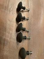 5 Zwarte Knoppen voor Lades/Kastjes, Huis en Inrichting, Ophalen of Verzenden, Gebruikt