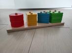 Houten (Geometrie) blokkenspel/puzzel, Kinderen en Baby's, Speelgoed | Houten speelgoed, Ophalen, Overige typen