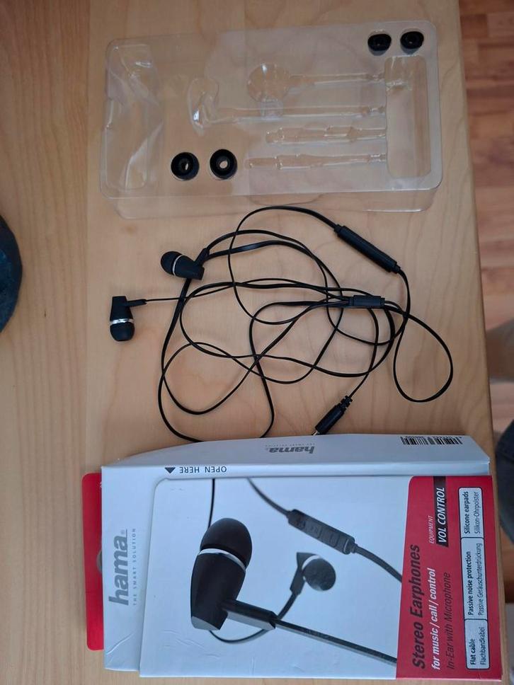 Nieuwe Hama Stereo Oortjes - Nooit Gebruikt!, Audio, Tv en Foto, Koptelefoons, Nieuw, Overige merken, Ophalen of Verzenden