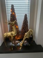 Messing staande herten 34 en 20 cm, Ophalen of Verzenden