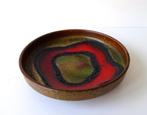 Keramiek schaal rood bruingroen patroon lava Germany 2339-s, Antiek en Kunst, Antiek | Keramiek en Aardewerk, Ophalen of Verzenden