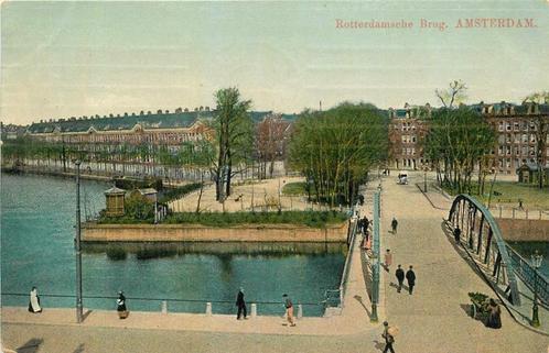 (381-142-047) Amsterdam Rotterdamsche Brug, Verzamelen, Ansichtkaarten | Nederland, Noord-Holland, Verzenden