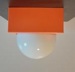 Vintage oranje plafondlamp , plafonnière  , tafellamp., Ophalen of Verzenden, Zo goed als nieuw, Minder dan 50 cm