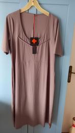 Taupe jurk  dress straight..plus basics. Maat 46., Kleding | Dames, Grote Maten, Ophalen of Verzenden, Zo goed als nieuw, Jurk