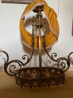 Antieke koperen hanglamp met toebehoren, Antiek en Kunst, Ophalen