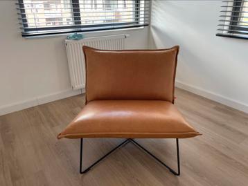 Super mooie Jess Design fauteuil EARL in bruin leer