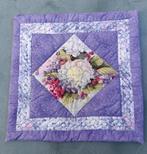 Patchwork quilt kussen hoes overtrek met rits 45 x 45 cm, Ophalen of Verzenden, Zo goed als nieuw, Vierkant