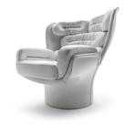 Joe Colombo Elda chair for Longhi showroommodel, Ophalen of Verzenden, Zo goed als nieuw, 75 tot 100 cm, Leer