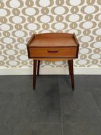 Vintage Deens nachtkastje met lade, Ophalen, Gebruikt, Minder dan 45 cm, Minder dan 55 cm