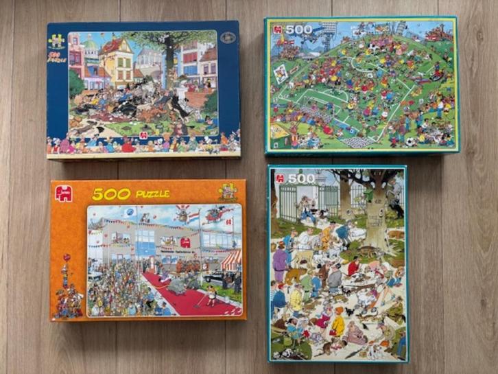 4 Jumbo puzzels 500 stukjes, Hobby en Vrije tijd, Denksport en Puzzels, Zo goed als nieuw, 500 t/m 1500 stukjes, Ophalen of Verzenden