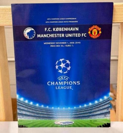 FC Copenhagen v Manchester United 2006/07 Champions League, Verzamelen, Sportartikelen en Voetbal, Zo goed als nieuw, Boek of Tijdschrift