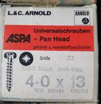 Spaanplaatschroef cilinderkop kruisgleuf Verzinkt 4 x 13, Ophalen of Verzenden, Nieuw, Minder dan 50 mm, Schroeven