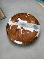Poef van koeienhuid 83 cm, Gebruikt, Rond, Ophalen of Verzenden, 50 tot 75 cm