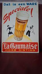 Bier reclame jaren 50/60, Ophalen of Verzenden, Zo goed als nieuw, Reclamebord