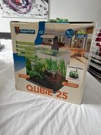 SuperFish Qubie 25 white, Dieren en Toebehoren, Vissen | Aquaria en Toebehoren, Ophalen, Zo goed als nieuw, Leeg aquarium
