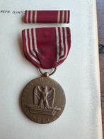 WO2 Amerikaans Good Conduct medal medaille ribbon bar baton, Verzenden, Nederland, Embleem of Badge