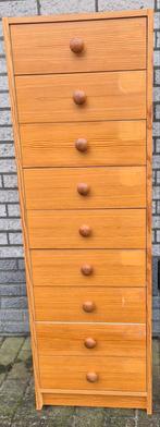 Ladenkast hout van Ikea jaren 80 grenenfineer 9 laden, Huis en Inrichting, Ophalen, 50 tot 100 cm, Zo goed als nieuw, 3 of 4 laden