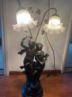 Antieke lamp   0.80 hoog, Ophalen of Verzenden, Zo goed als nieuw, Minder dan 100 cm