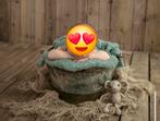 Newborn fotografie. Zeer mooie hout/metalen emmer. Foto prop, Ophalen of Verzenden, Zo goed als nieuw, Overige typen