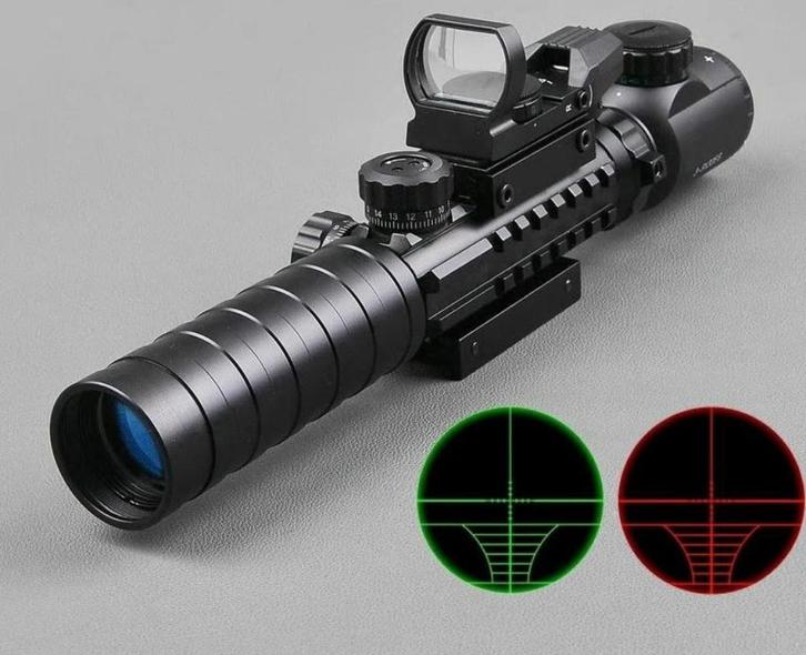 Scope 2 in 1 Combi Richtkijker 3-9x32 met holographic scope, Sport en Fitness, Schietsport-accessoires, Nieuw, Verzenden