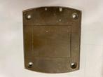 Antieke Koperen Slotplaat 14x11cm, Doe-het-zelf en Verbouw, Ophalen of Verzenden, Gebruikt, Koper of Messing, Slot