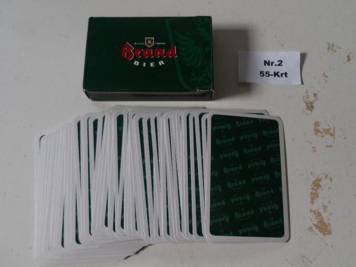 Brand bier speelkaarten (nr.2) 55-krt, Verzamelen, Biermerken, Nieuw, Overige typen, Brand, Ophalen of Verzenden