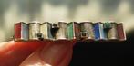 Art DecoTheodor Fahrner zilver 935 broche amazoniet ,emaille, Sieraden, Tassen en Uiterlijk, Antieke sieraden, Met edelsteen, Broche