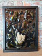 Dom perignon vintage fles verwerkt in een lijst met Epoxy, Antiek en Kunst, Kunst | Schilderijen | Abstract, Ophalen of Verzenden