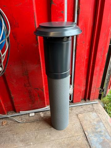 1x Dakdoorvoer antraciet 180mm geïsoleerd beschikbaar voor biedingen