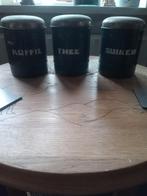 EMAILLE BLAUWE BUSSEN JAREN 50, Antiek en Kunst, Antiek | Emaille, Ophalen