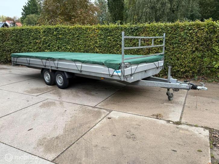 Hapert platauwagen, 605x220cm, 3500kg, aanhangwagen, Auto diversen, Aanhangers en Bagagewagens, Gebruikt