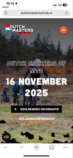 Startbewijs 200km dutch masters of MTB, Eén persoon