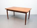 Deense vintage eettafel teak uitschuifbaar tot 2.40m, Niet bekend, Teakhout, 200 cm of meer, 50 tot 100 cm