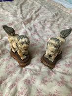 Twee oude Fu Dogs op console, Ophalen, Gebruikt, Dier