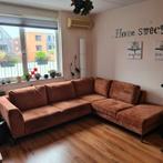 Mooie Hoekbank met hocker-!, Huis en Inrichting, Banken | Bankstellen, Ophalen, 250 tot 300 cm, Warm modern, Hoekbank