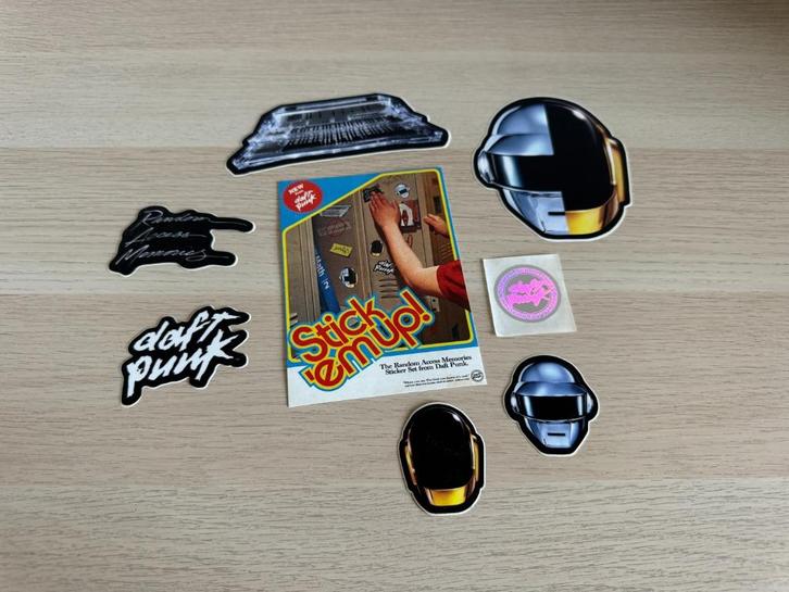 Daft Punk Official Random Access Memories Sticker Set, Hobby en Vrije tijd, Stickers en Plaatjes, Zo goed als nieuw, Meerdere stickers