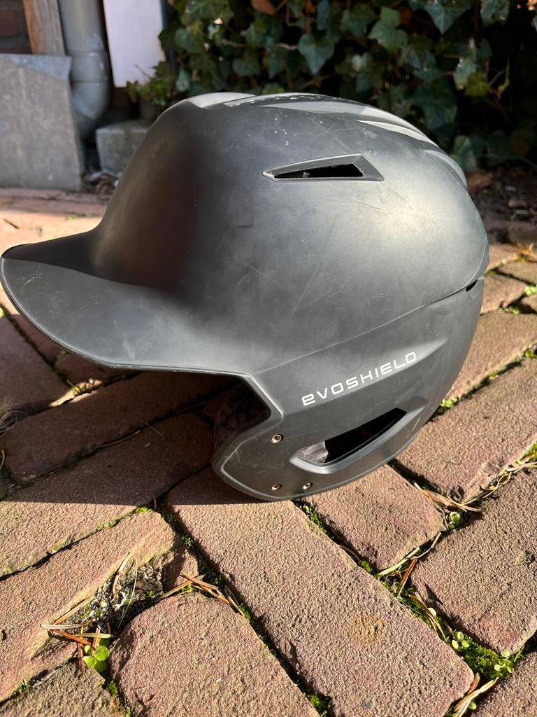 Evoshield honkbal slaghelm zwart maat M/L, Sport en Fitness, Honkbal en Softbal, Ophalen of Verzenden, Gebruikt, Honkbal, Overige typen