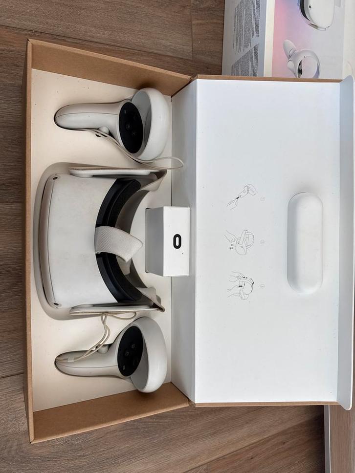 Oculus Quest 2 - 64GB VR Headset, Spelcomputers en Games, Virtual Reality, Gebruikt, Pc, VR-bril, Ophalen of Verzenden