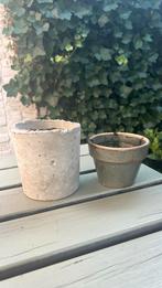2 bloempotjes (binnen), Tuin en Terras, Ophalen, Gebruikt, Rond, Binnen