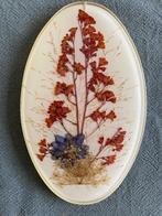 Brocante vintage gedroogde bloemen in hars handmade Canada, Ophalen of Verzenden