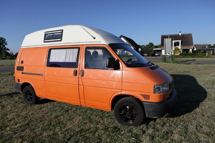 VW T4 Camper 2.4 | 1996 | Zonnepaneel | Maxxfan | Off-grid w, Caravans en Kamperen, Campers, Particulier, tot en met 2, Buscamper of Camperbus