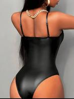 Sexy wetlook badpak maat L / ook te dragen als body, Kleding | Dames, Ophalen of Verzenden, Nieuw, Zwart, Badpak