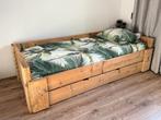 Skwurl Steigerhouten éénpersoons kinder bed met grote lade, Huis en Inrichting, Ophalen, 100 cm, Eenpersoons, Steigerhout