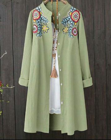 Blouse Anna Groen (44 tm 52) ** NIEUW ** beschikbaar voor biedingen